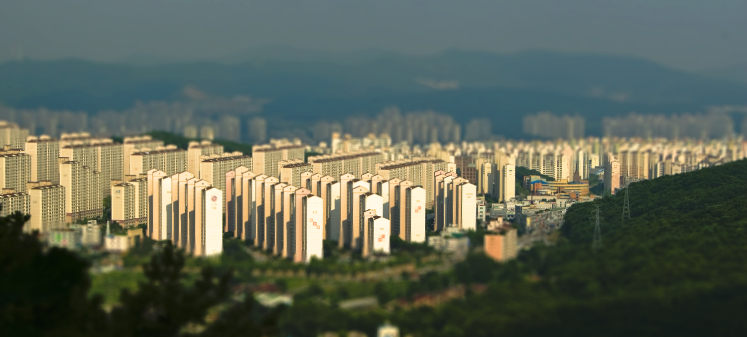 2007년 7월 17일 촬영된 경기도 용인시 수지구 전경