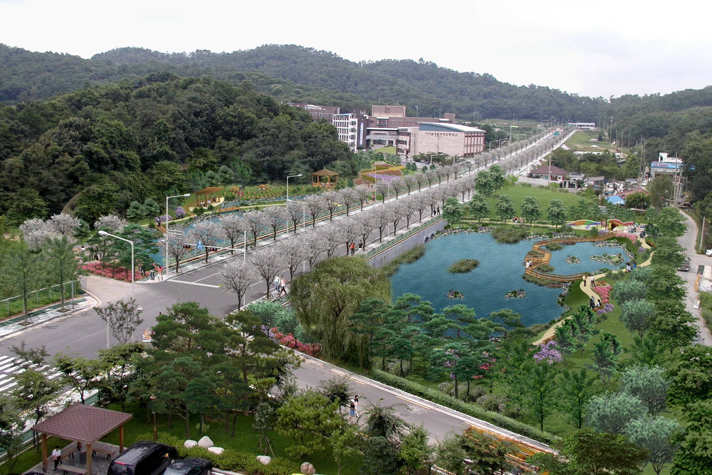 서울특별시 구로구 궁동생태공원 전경